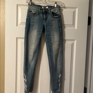 Kan can  Blue Distressed Jeans